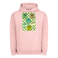 Pigment Salmon shamrock religious Urban Hoodie - MaliasSmallBusiness