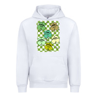 White shamrock religious Urban Hoodie - MaliasSmallBusiness