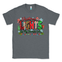 Charcoal Heather christmas lights are my favorite color Classic Tee - Zillion Design Studio