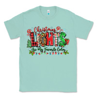 Seafoam christmas lights are my favorite color Classic Tee - Zillion Design Studio
