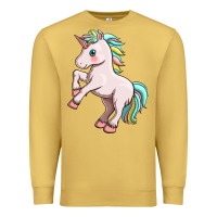 Antique Gold cute unicorn Premium Sweatshirt - FaDigitalArtStudio