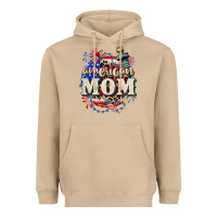Mushroom American Mom 4th of July Heavyweight Hoodie - CowGirlArtShop