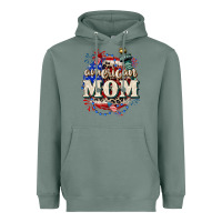 Sage American Mom 4th of July Heavyweight Hoodie - CowGirlArtShop