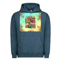 Pigment Midnight Navy country cassette tapes Urban Hoodie - MaliasSmallBusiness
