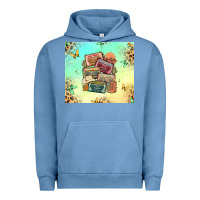 Pigment Pebble Blue country cassette tapes Urban Hoodie - MaliasSmallBusiness