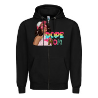 Black pink sunglasses afro black girl dope mom Zipper Hoodie - texasbilliewilder