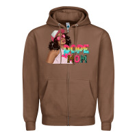 Chestnut pink sunglasses afro black girl dope mom Zipper Hoodie - texasbilliewilder