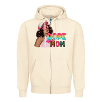 Sandshell pink sunglasses afro black girl dope mom Zipper Hoodie - texasbilliewilder