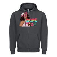Smoke pink sunglasses afro black girl dope mom Zipper Hoodie - texasbilliewilder