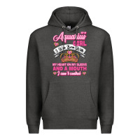 Charcoal Heather As a Aquarius Girl I was Born with My Heart on my Sleeve and a mouth Premium Hoodie - Jasminsmagicworld