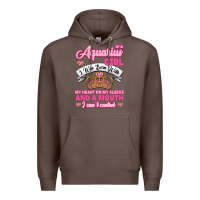 Coffee As a Aquarius Girl I was Born with My Heart on my Sleeve and a mouth Premium Hoodie - Jasminsmagicworld