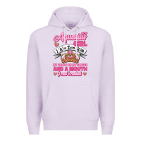 Lilac As a Aquarius Girl I was Born with My Heart on my Sleeve and a mouth Premium Hoodie - Jasminsmagicworld