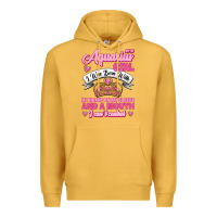 Mustard As a Aquarius Girl I was Born with My Heart on my Sleeve and a mouth Premium Hoodie - Jasminsmagicworld