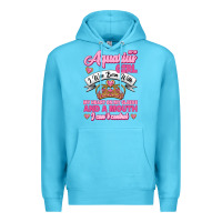 Ocean Blue As a Aquarius Girl I was Born with My Heart on my Sleeve and a mouth Premium Hoodie - Jasminsmagicworld
