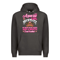 Smoke As a Aquarius Girl I was Born with My Heart on my Sleeve and a mouth Premium Hoodie - Jasminsmagicworld
