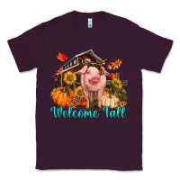 Plum Welcome fall pig Classic Tee - RanaPortraitStore