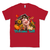 Red Welcome fall pig Classic Tee - RanaPortraitStore