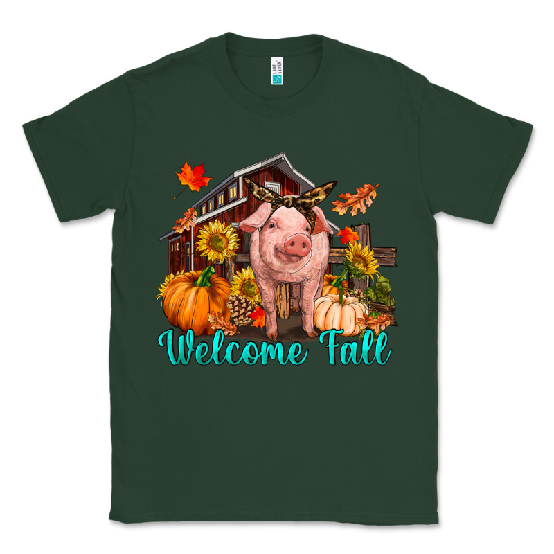 Welcome Fall Pig Classic Tee by RanaPortraitStore | Teevron