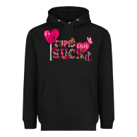 Black cupid can suck it valentine's day Heavyweight Hoodie - FaDigitalArtStudio
