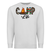 Dove Grey camp life Premium Sweatshirt - CowhideDigitalArt