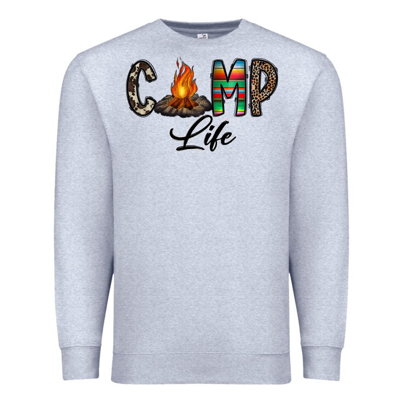 Camp Life Premium Sweatshirt by CowhideDigitalArt | Teevron