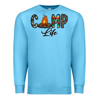 Ocean Blue camp life Premium Sweatshirt - CowhideDigitalArt