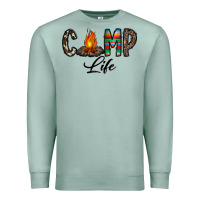 Seafoam camp life Premium Sweatshirt - CowhideDigitalArt