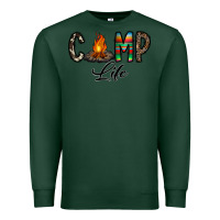 Sports Green camp life Premium Sweatshirt - CowhideDigitalArt