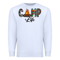 White camp life Premium Sweatshirt - CowhideDigitalArt