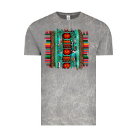 Cloud Rock serape aztec leopard and turquoise glitter with gemstone brushstroke Vintage Tee - Artiststas