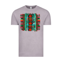 Vintage Zinc serape aztec leopard and turquoise glitter with gemstone brushstroke Vintage Tee - Artiststas