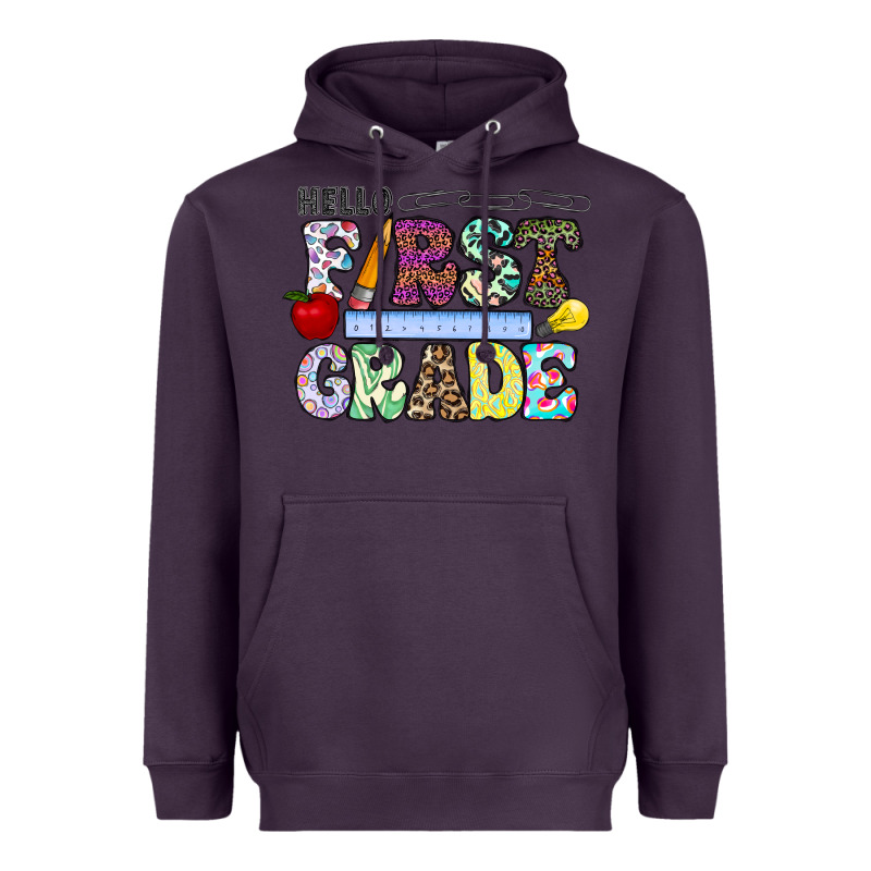 Hellofirstgrade Heavyweight Hoodie by CowhideDigitalArt | Teevron