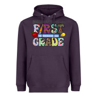 Plum hellofirstgrade Heavyweight Hoodie - CowhideDigitalArt