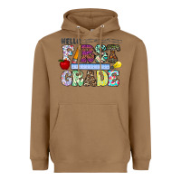 Toasted Coconut hellofirstgrade Heavyweight Hoodie - CowhideDigitalArt