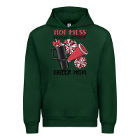 Forest Green hot mess always stressed cheer mom Urban Hoodie - MaliasSmallBusiness