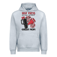 Heather Grey hot mess always stressed cheer mom Urban Hoodie - MaliasSmallBusiness