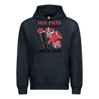 Navy hot mess always stressed cheer mom Urban Hoodie - MaliasSmallBusiness