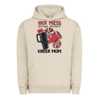 Pigment French Oak hot mess always stressed cheer mom Urban Hoodie - MaliasSmallBusiness