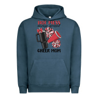 Pigment Midnight Navy hot mess always stressed cheer mom Urban Hoodie - MaliasSmallBusiness