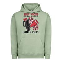 Pigment Oil Green hot mess always stressed cheer mom Urban Hoodie - MaliasSmallBusiness