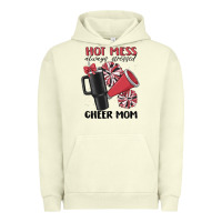 Pigment Pistachio hot mess always stressed cheer mom Urban Hoodie - MaliasSmallBusiness