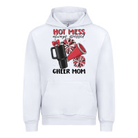 White hot mess always stressed cheer mom Urban Hoodie - MaliasSmallBusiness