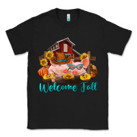 Black Welcome fall pigs Classic Tee - RanaPortraitStore