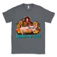 Charcoal Heather Welcome fall pigs Classic Tee - RanaPortraitStore