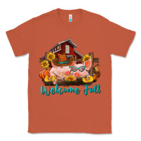 Copper Welcome fall pigs Classic Tee - RanaPortraitStore