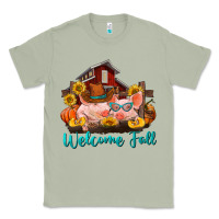 Matcha Welcome fall pigs Classic Tee - RanaPortraitStore