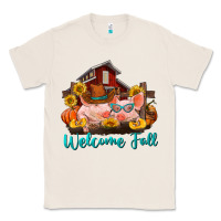 Natural Welcome fall pigs Classic Tee - RanaPortraitStore