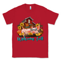 Red Welcome fall pigs Classic Tee - RanaPortraitStore