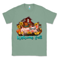 Sage Welcome fall pigs Classic Tee - RanaPortraitStore