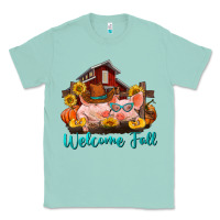 Seafoam Welcome fall pigs Classic Tee - RanaPortraitStore